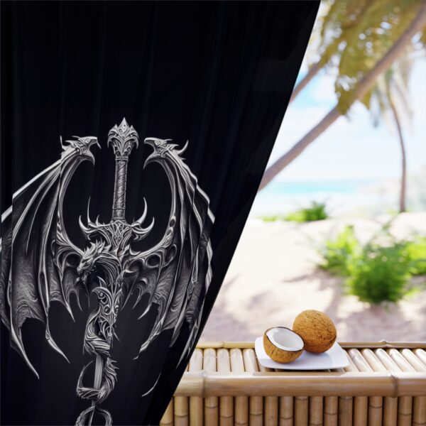 Window Curtains DragonSword (L&R) - Afbeelding 4