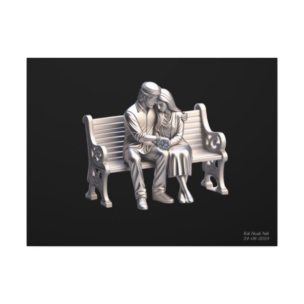 LoveCouple Canvas Painting Stretched, 1.5''