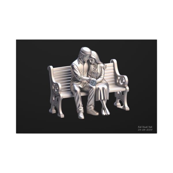 LoveCouple Canvas Painting Stretched, 1.5'' - Afbeelding 5