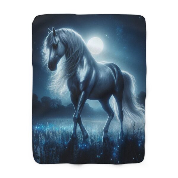 Sherpa Fleece Blanket SilverHorse