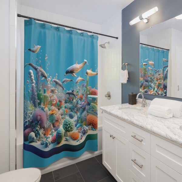 Shower Curtains Dolphins - Afbeelding 2