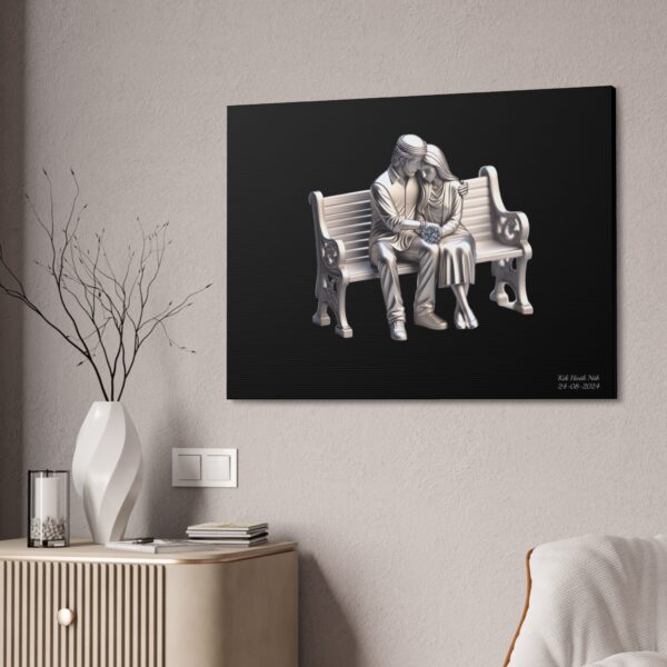 LoveCouple Canvas Painting Stretched, 1.5'' - Afbeelding 4