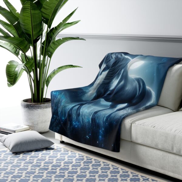 Sherpa Fleece Blanket SilverHorse - Afbeelding 3