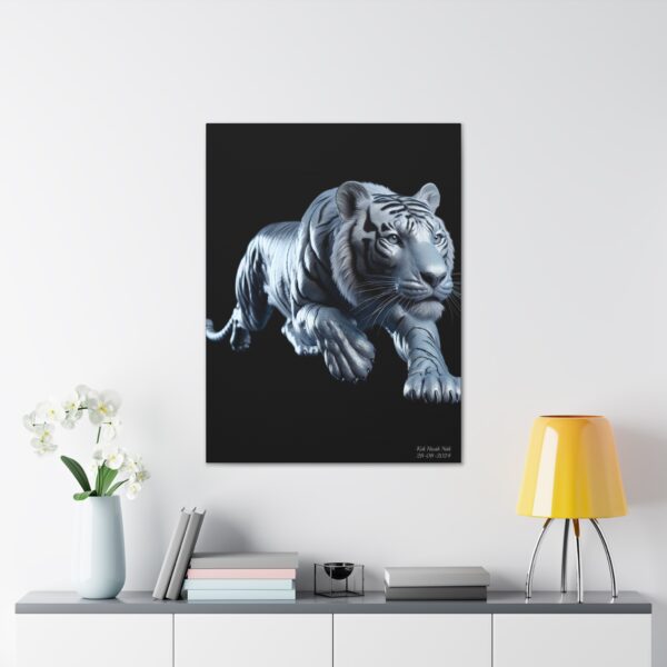 SilverTiger Canvas Painting Stretched, 0.75" - Afbeelding 3