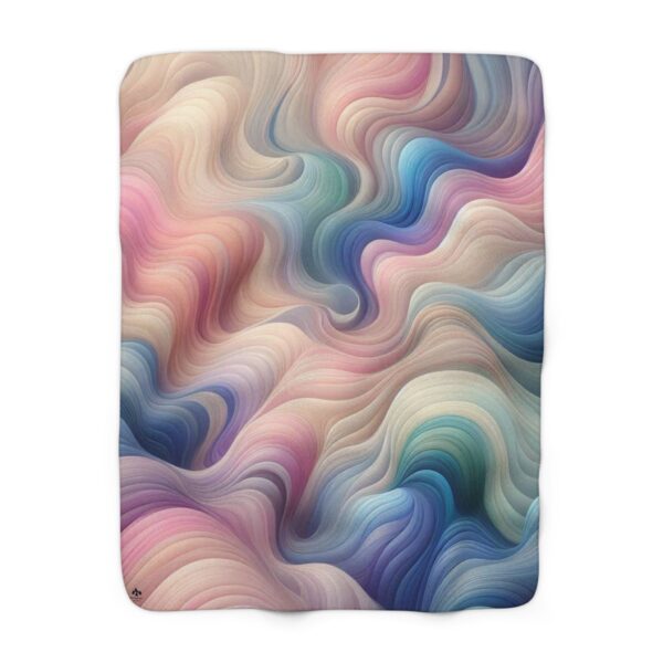 Sherpa Fleece Blanket Waves