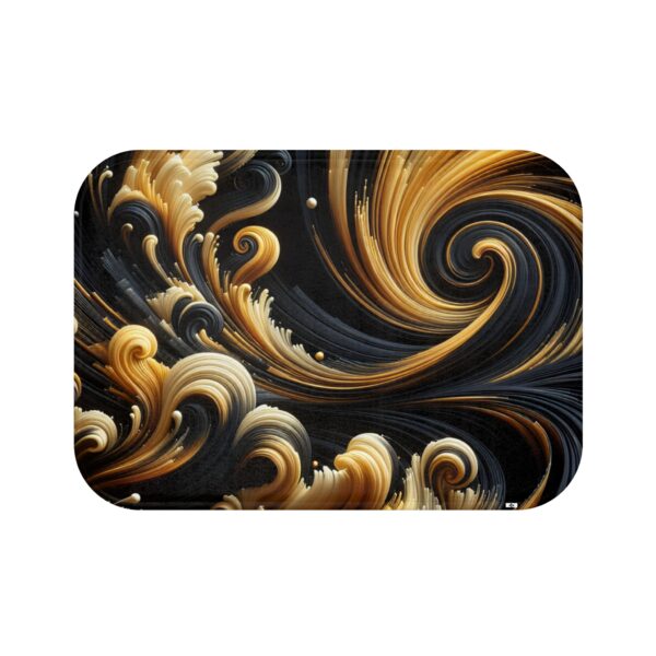 Bath Mat Black&Gold