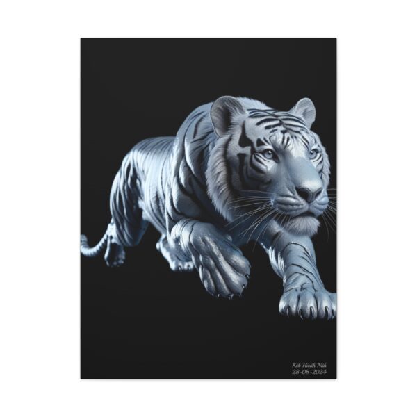 SilverTiger Canvas Painting Stretched, 0.75"