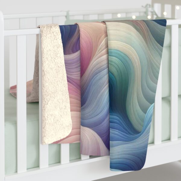 Sherpa Fleece Blanket Waves - Afbeelding 4