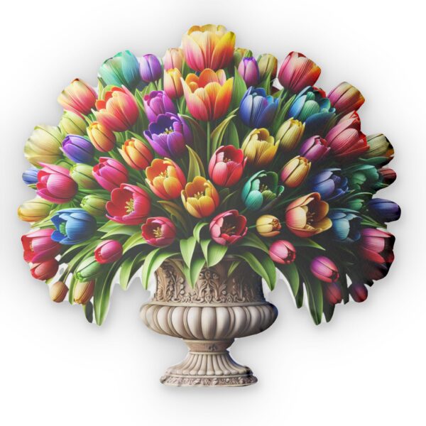 Hollandse Tulpen Sierkussen - Afbeelding 2