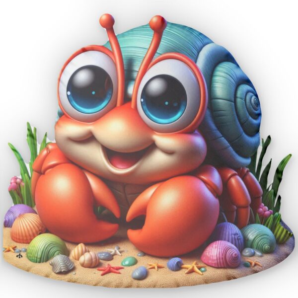 Cute Crab Pillow for Kids - Afbeelding 2